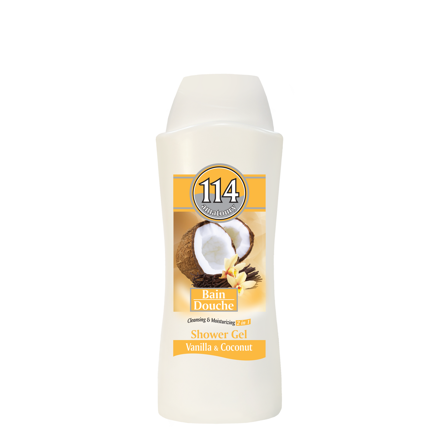 114 Shower Gel 2-in-1 - Vanilla & Coconut 650mL