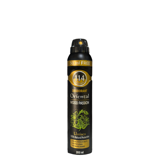 114 Unisex Deodorant - Oriental Wood Passion 200mL