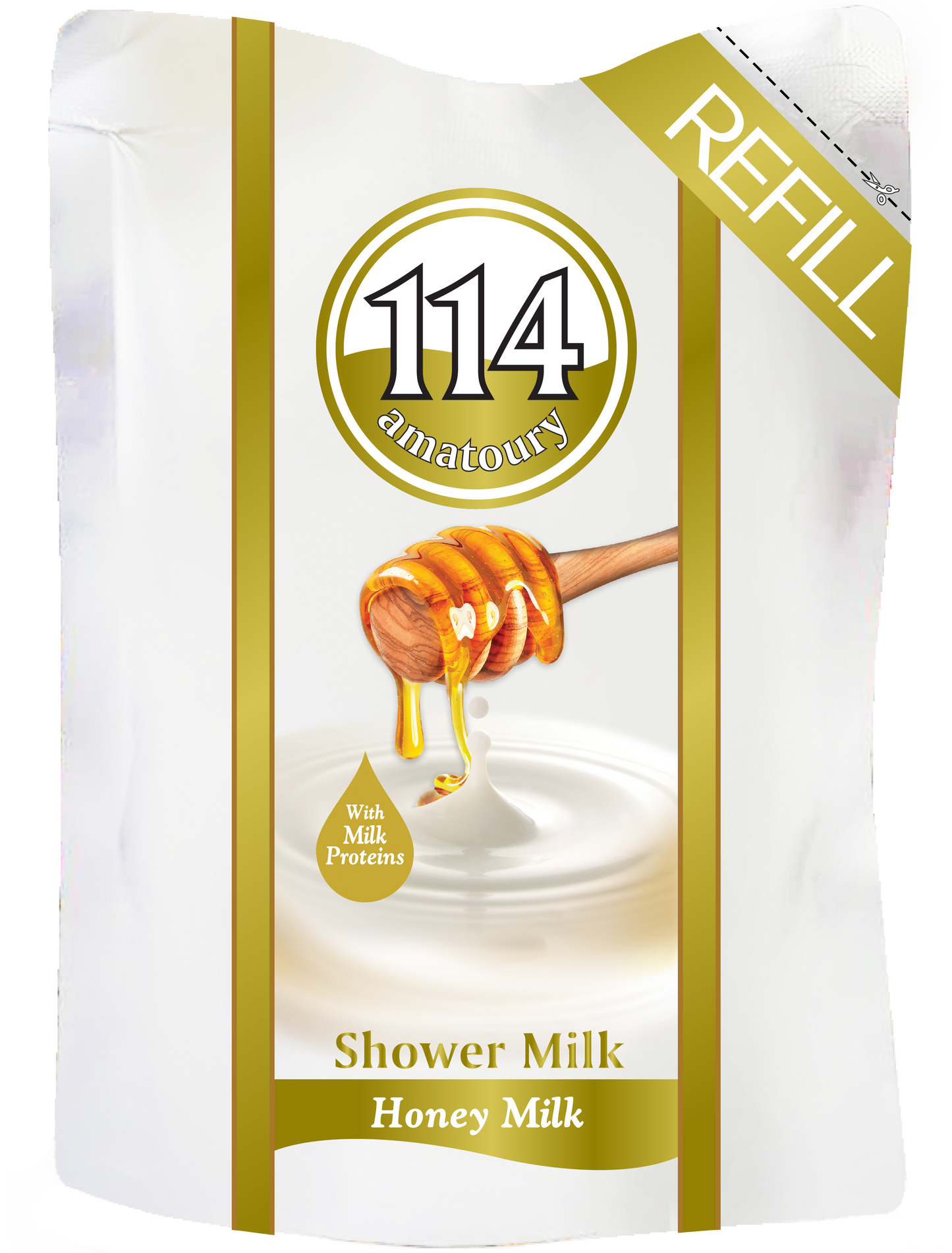 Refill 114 Shower Gel Honey Milk500ml