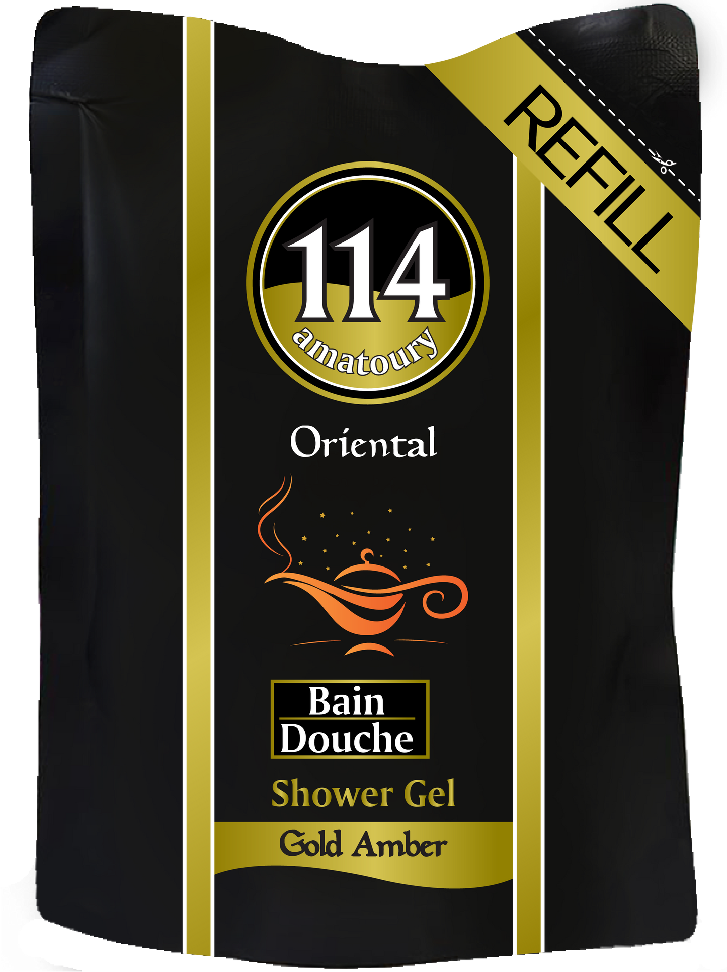 Refill 114 Shower Gel - Oriental Gold Amber 500mL