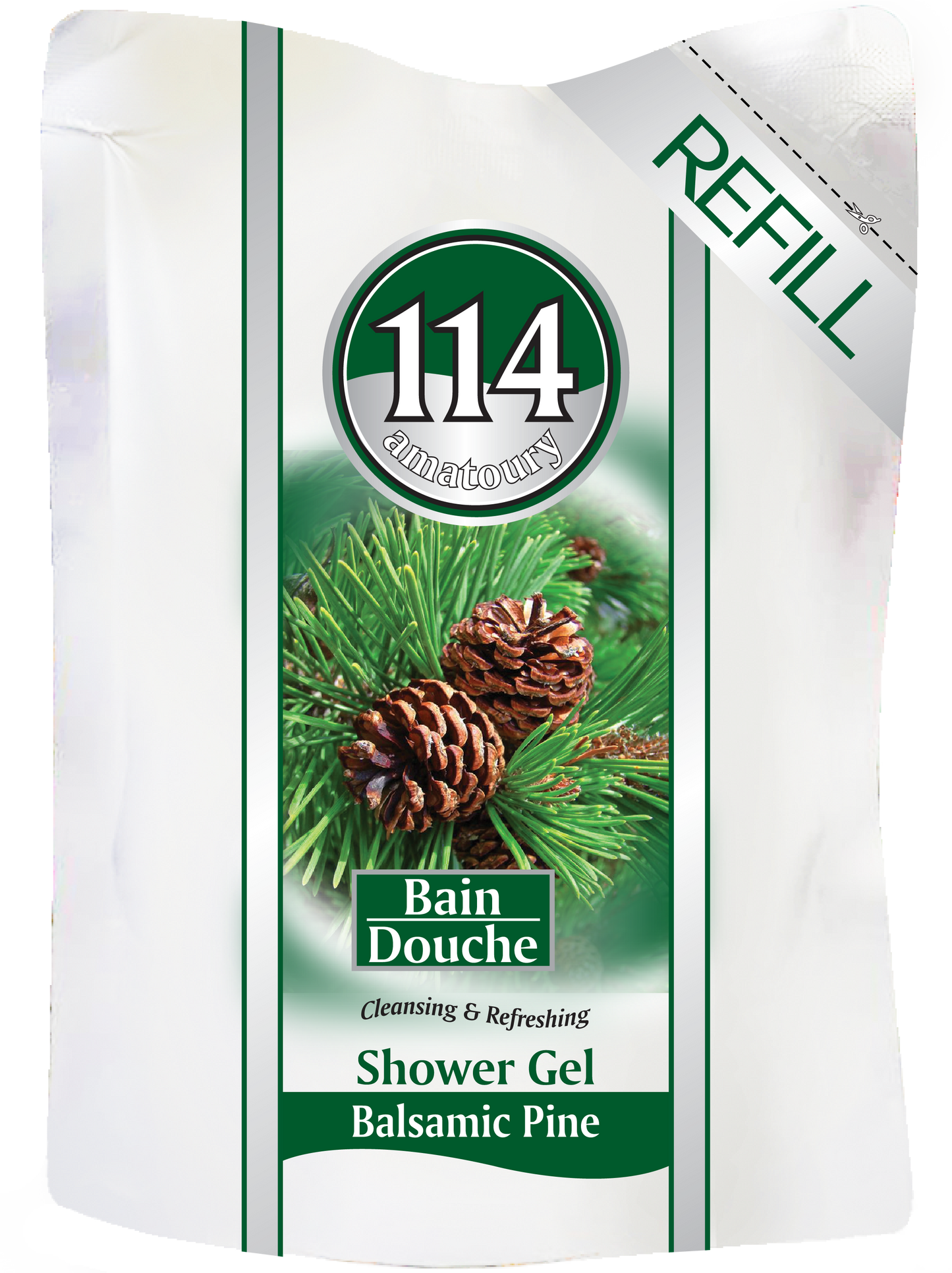 Refill 114 Shower Gel - Balsamic Pine 500mL