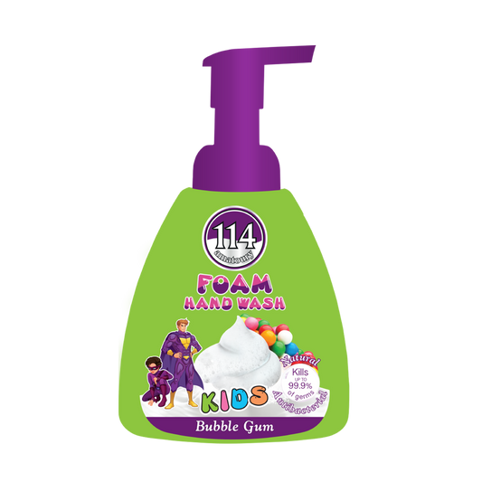114 Hand Wash Mousse - Kids Bubble Gum 400mL