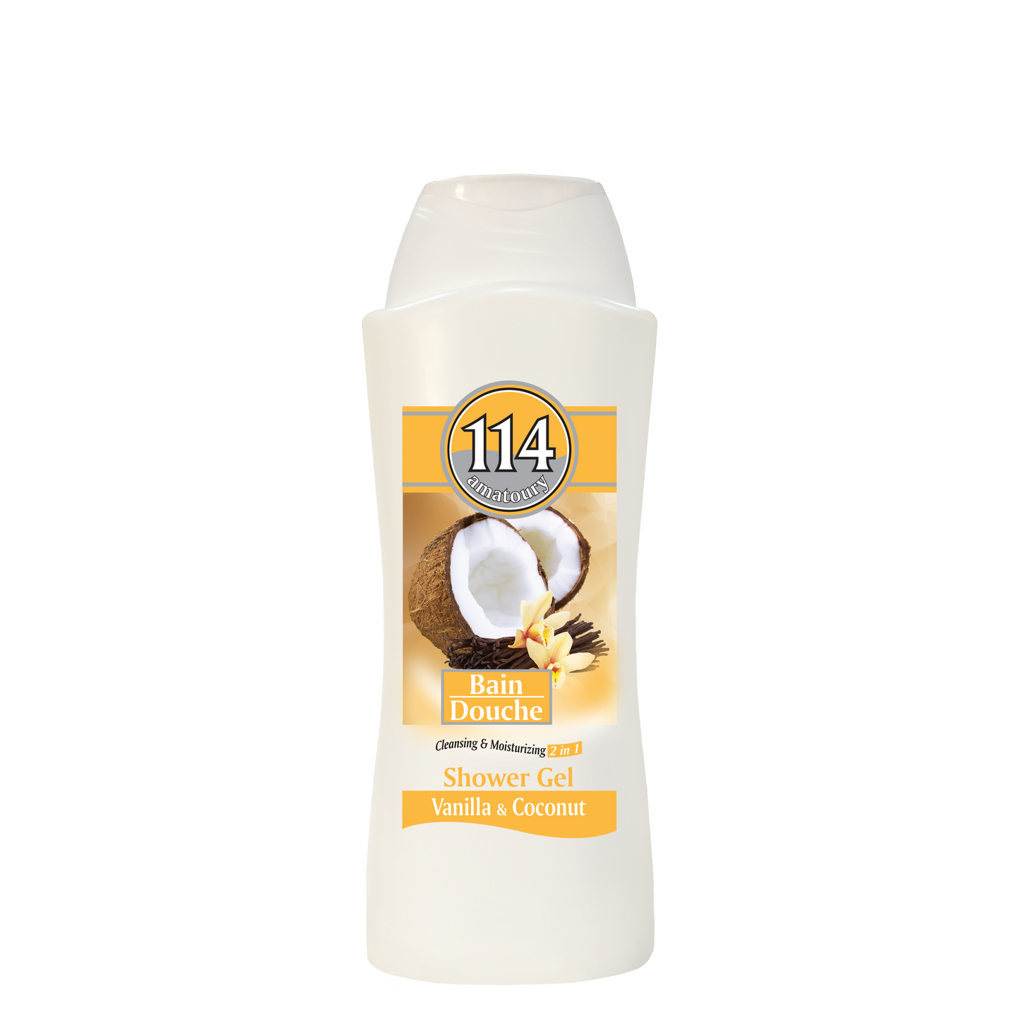 114 Shower Gel 2-in-1 - Vanilla & Coconut 650mL