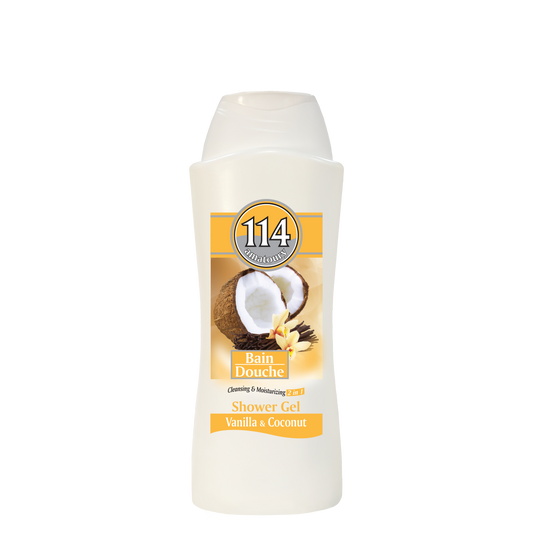 114 Shower Gel 2-in-1 - Vanilla & Coconut 650mL