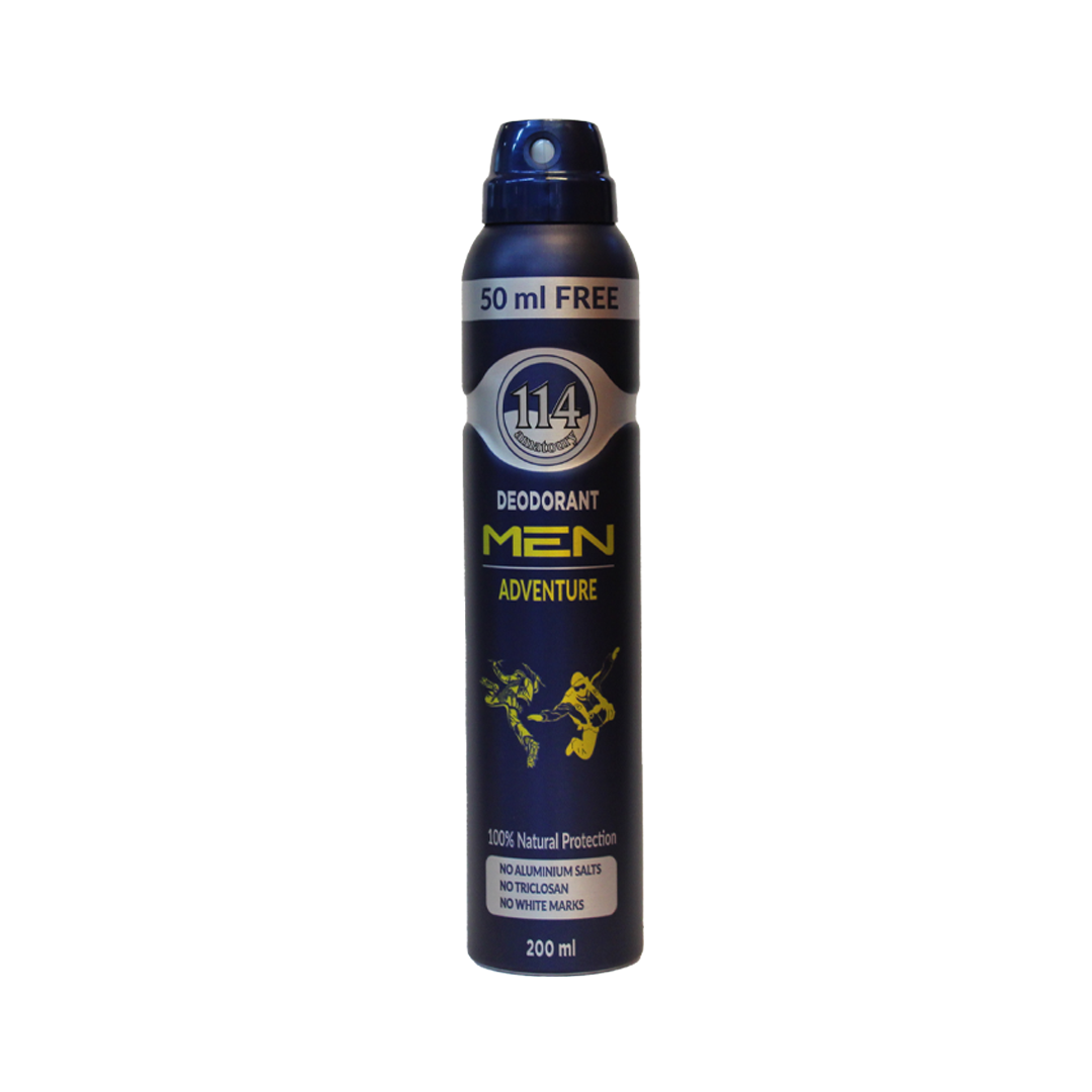 114 Men Deodorant - Adventure 200mL