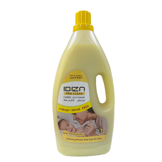 IBIZA FABRIC SOFTENER YELLOW - WHITE PEARLS 3L