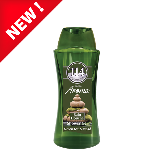114 shower gel 650 ml - Green Tea & Wood