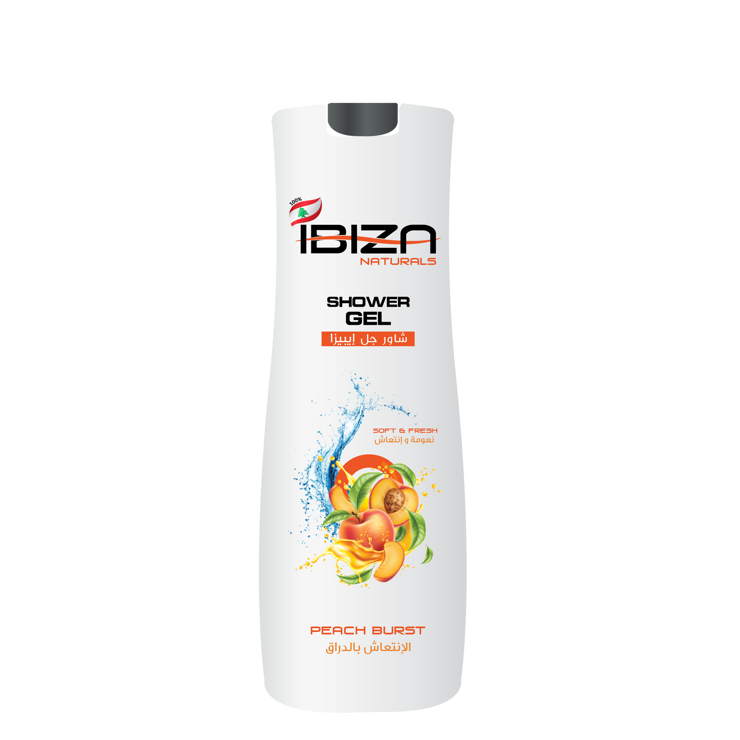 IBIZA Shower Gel -  Peach Burst 750mL