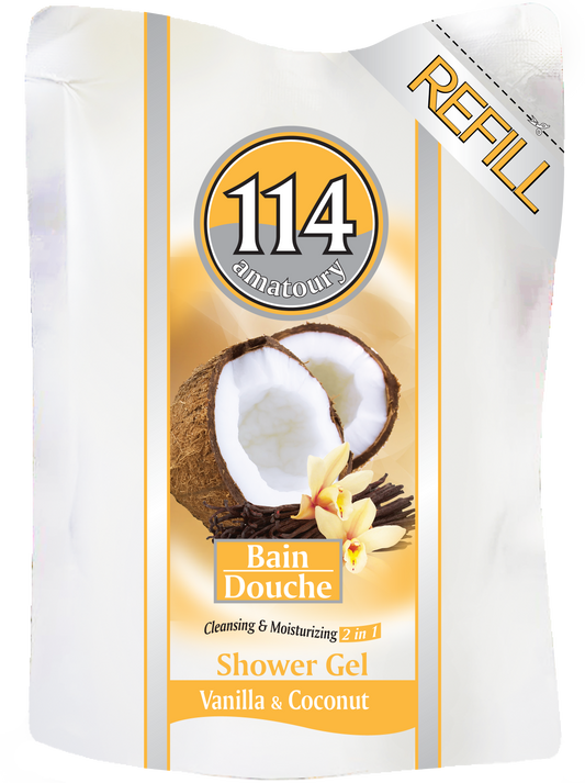 Refill 114 Shower Gel 2-in-1 - Vanilla & Coconut 500mL