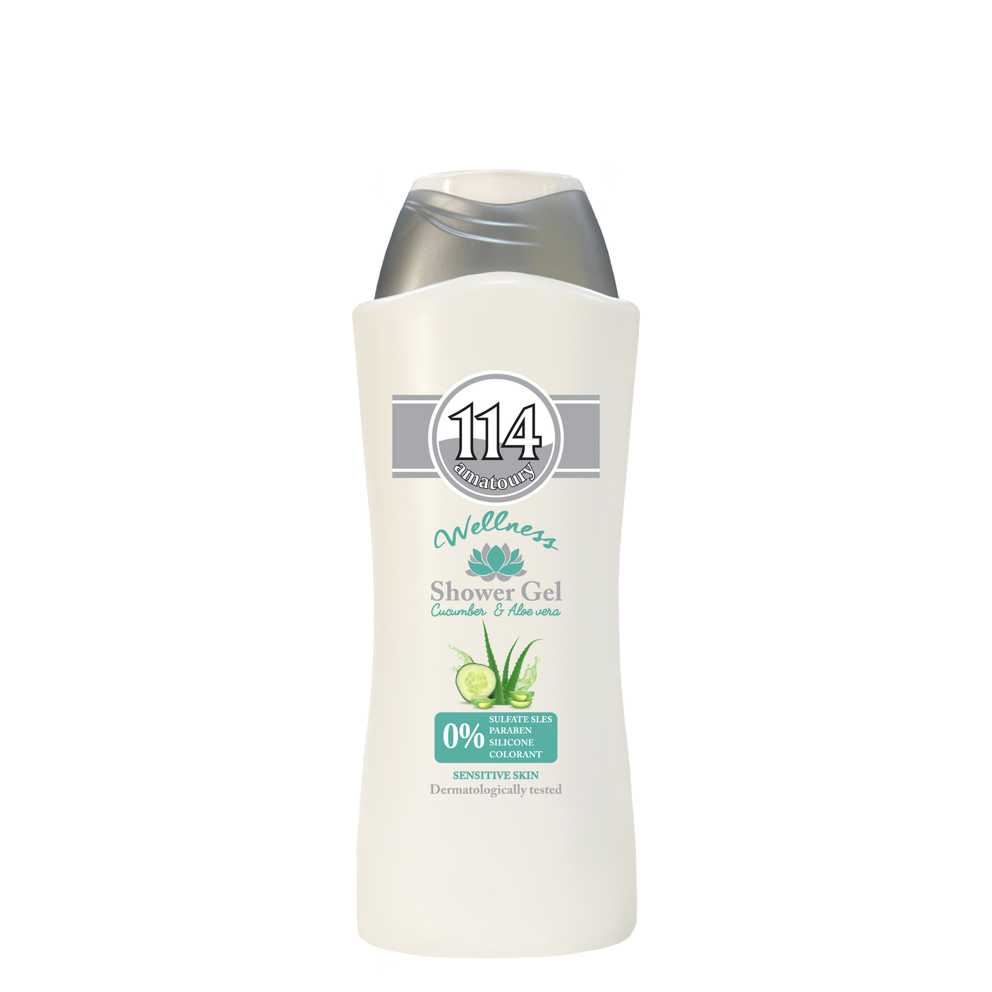 114 Shower Gel Wellness -  SLES FREE Cucumber & Aloe Vera 650ml