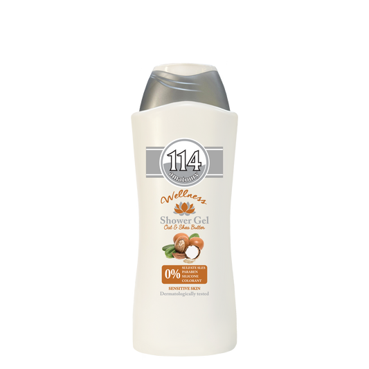 114 Shower Gel Wellness - SLES FREE Oat & Shea Butter 650ml