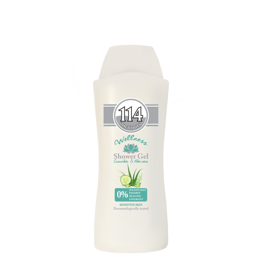 114 Shower Gel Wellness -  SLES FREE Cucumber & Aloe Vera 650ml