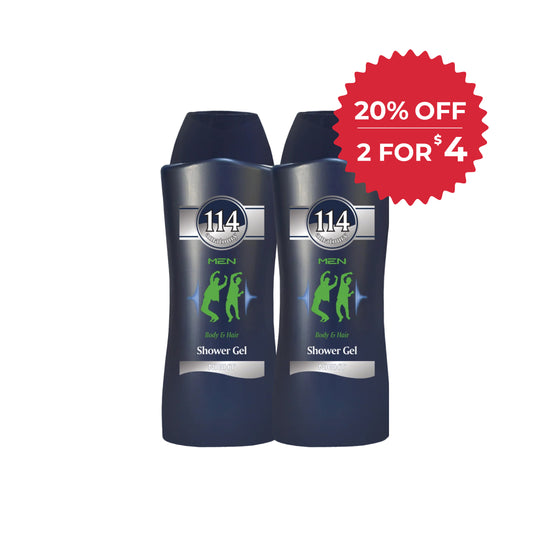 114 Shower Gel - Men Night 650ml x2