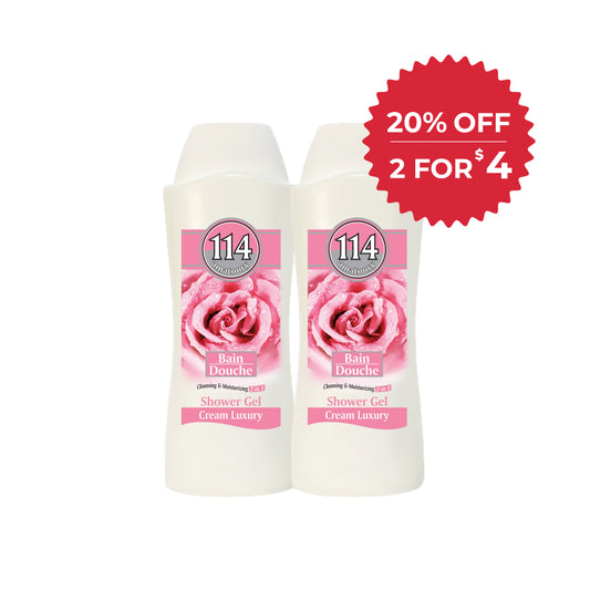 114 Shower Gel - Cream Luxury 650ml x2
