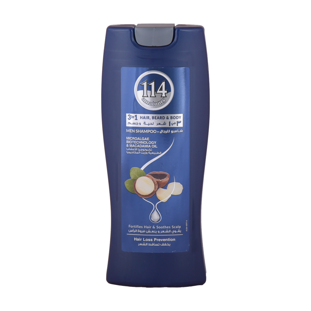 114 Shampoo - Men 3in1 400mL