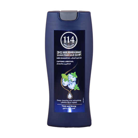 114 Shampoo - Men 3in1 Thick & Strong 400mL