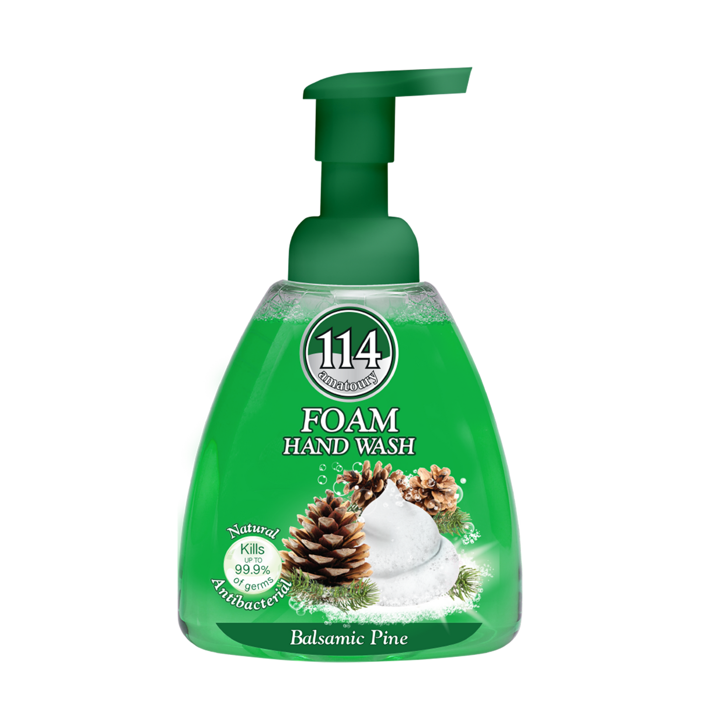 114 Hand Wash Mousse - Balsamic Pine 400mL