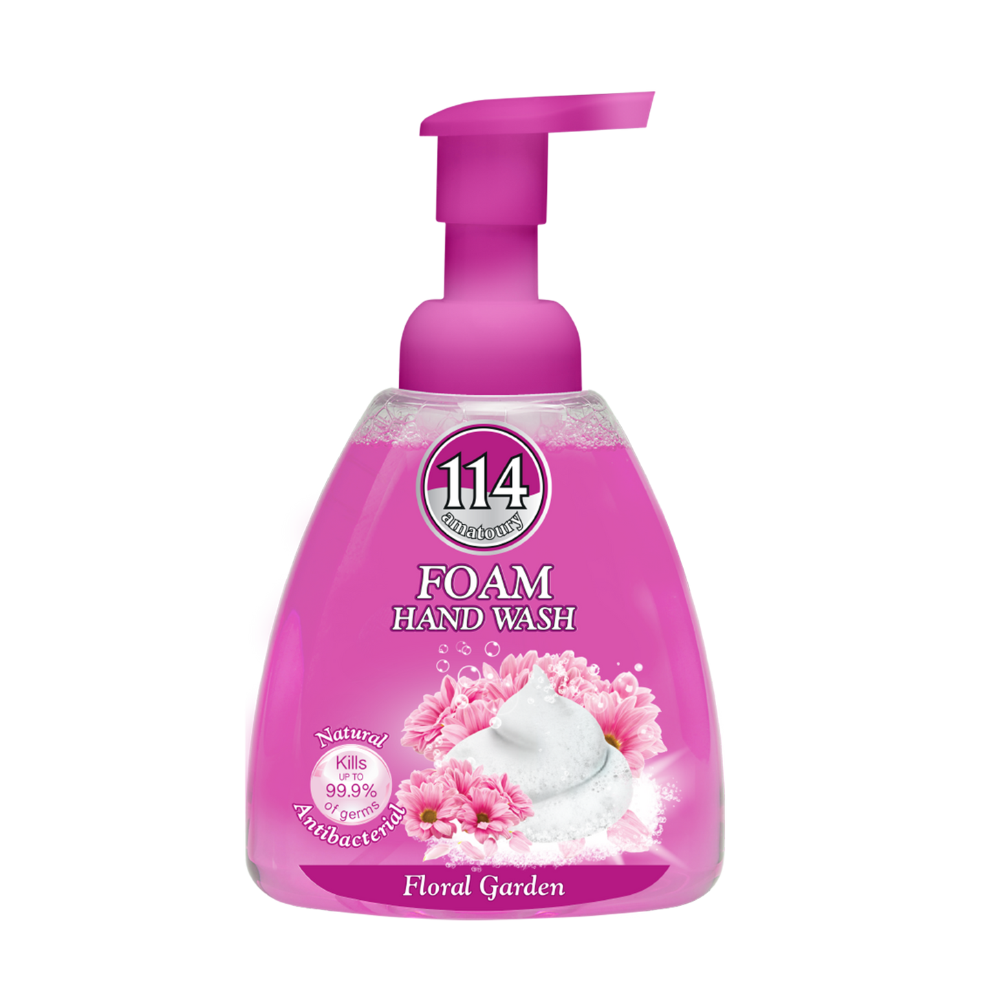 114 Hand Wash Mousse - Floral Garden 400mL