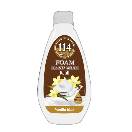 Refill 114 Hand Wash Mousse - Vanilla Milk 300mL