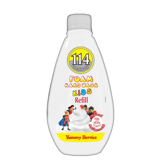 Refill 114 Hand Wash Mousse - Kids Yummy Berries 300mL