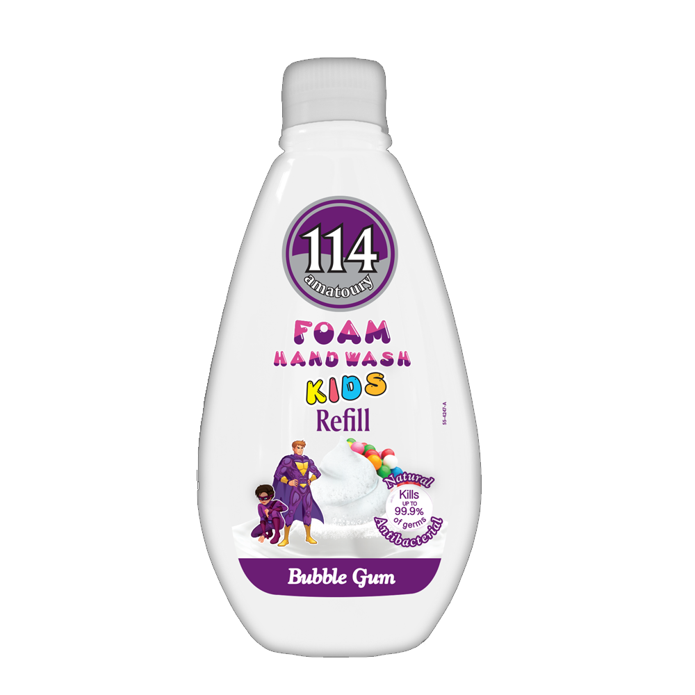 Refill 114 Hand Wash Mousse - Kids Bubble Gum 300mL