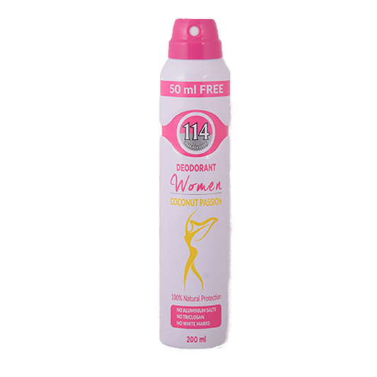 114 Woman Deodorant - Coconut Passion 200mL