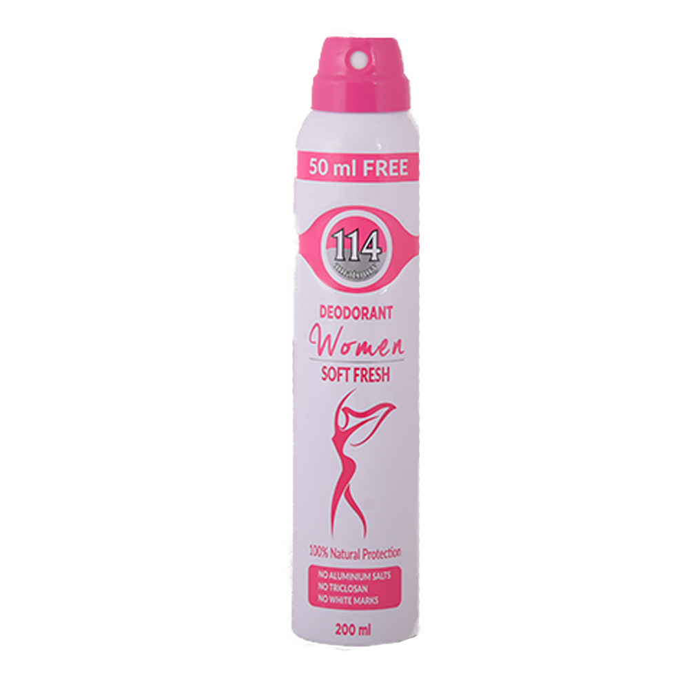 114 Woman Deodorant - Soft Fresh 200mL