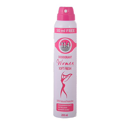 114 Woman Deodorant - Soft Fresh 200mL